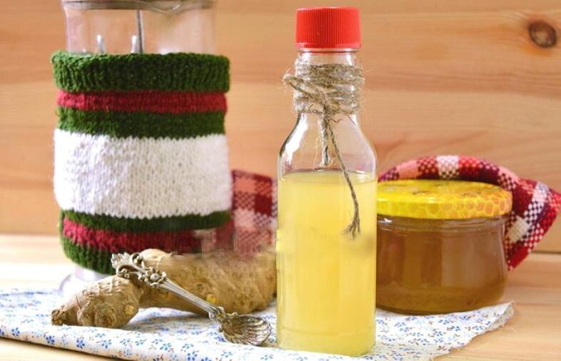 tintura de xenxibre con limón e mel para poder